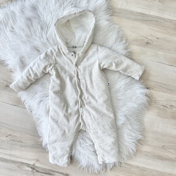 petit bateau Baby Padded 1 piece jumper Hooded 12 Months Neutral